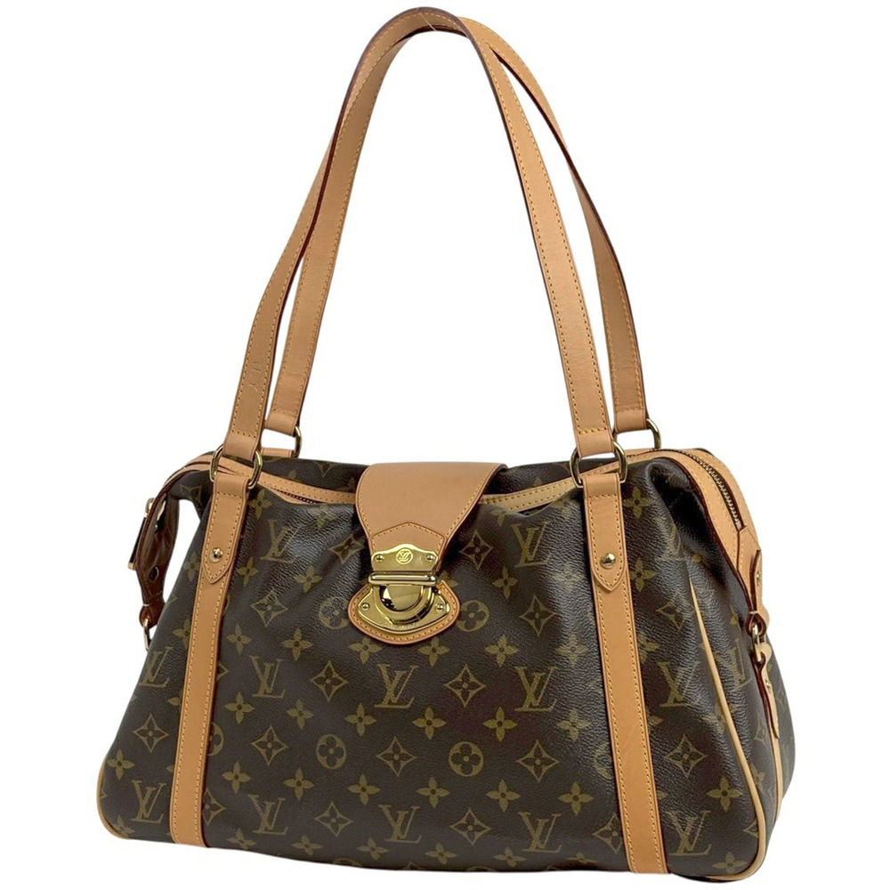 Louis Vuitton Stresa Shoulder Bag Handbag Monogram Brown